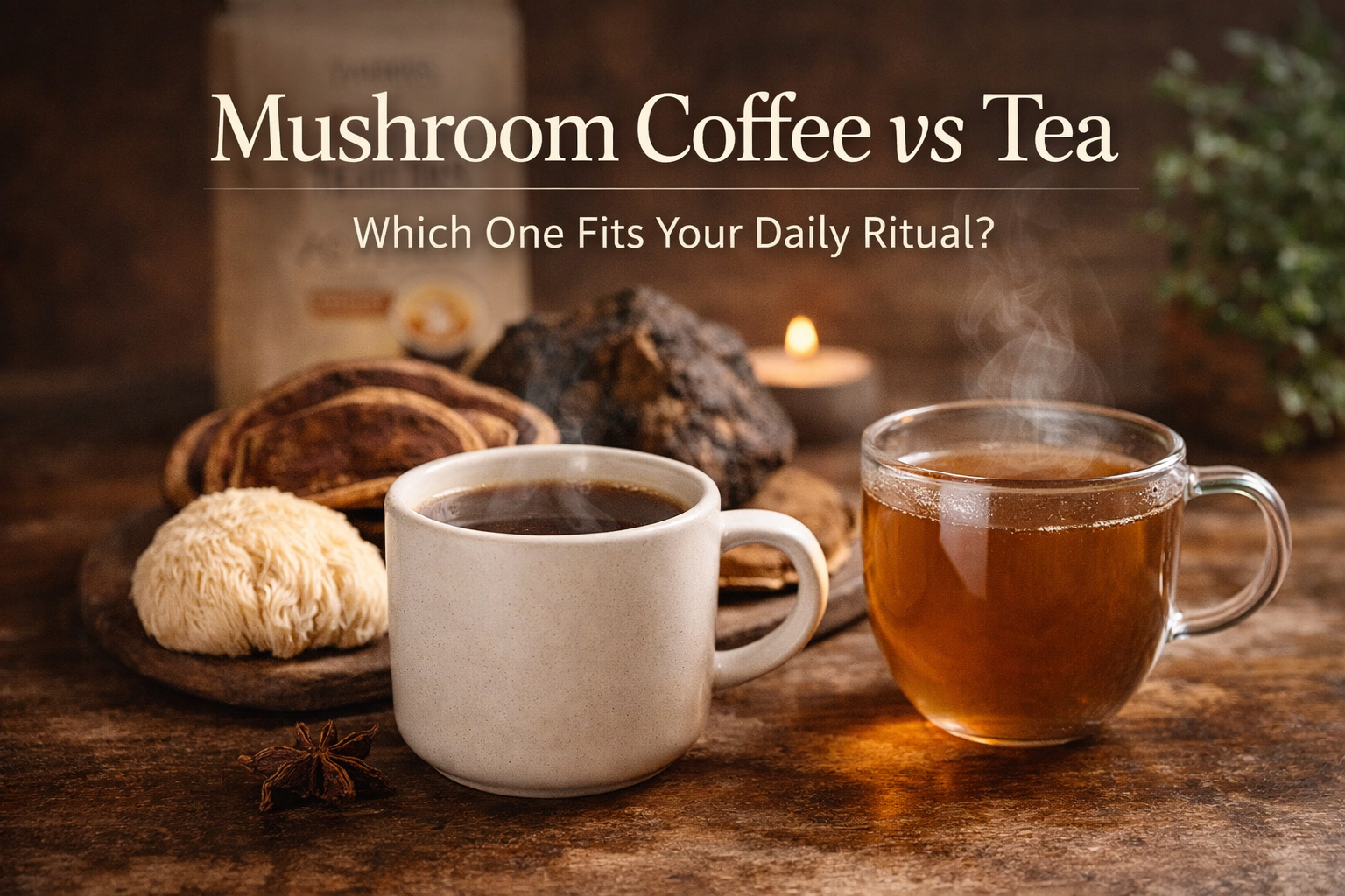 Mushroom Coffee vs Tea — Which One Fits Your Daily Ritual?